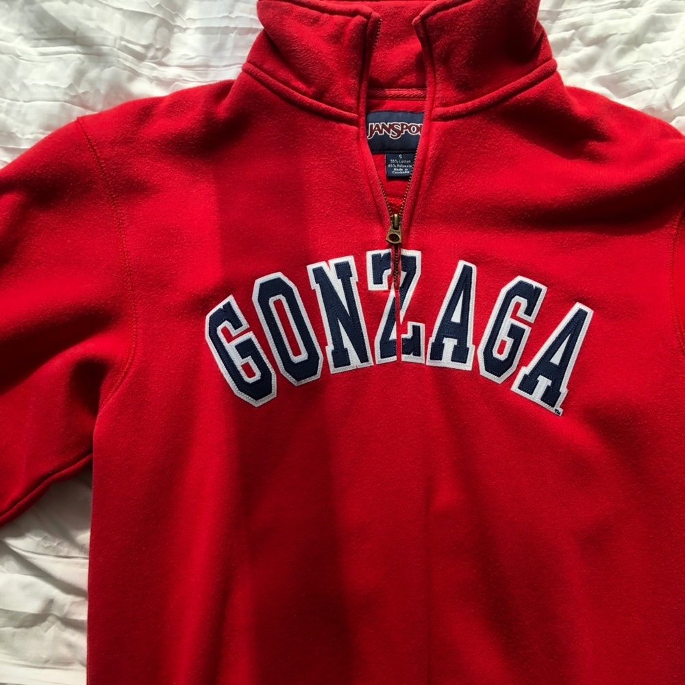 Gonzaga University Red Quarter Zip